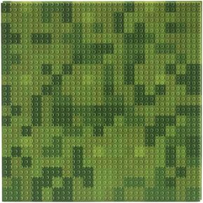 12 "x12" لوحة أساسية لجميع الطوب والكتل الرئيسية (الفسيفساء الخضراء ، واحدة)