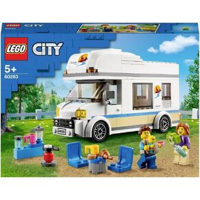 Lego City Great Meaticles Camper Camper Van Toy Car للأطفال الذين تتراوح أعمارهم بين 5 سنوات ، ومجموعات الصيف في Caravan Motor Motor ، وفكرة الهدية 60283