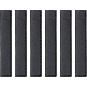 6pcs 165x35mm جلد قلم رصاص أسود يغطي حامل القلم الناعم القلم الناعم قضية القلم السعة الإعلان عن حامل القلم القلم القلم القلم القلم.