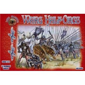 طراز بلاستيك مجموعة Warg Half-ORCS 1/72 تحالف 72018
