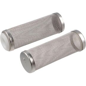 2 Pieces Aquarium Filter Guard, Stainless Steel Fish Shrimp Filter Guard Net Fish Tank Filter Inlet Inflow Basket Shrimp Cylinder Cover Media 16mm