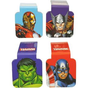 Ata-Boy Avengers Comic Comic Labmark ، Marvel Magnetic Lagmarks (4 Set) Avengers Gifts & Cerchandise