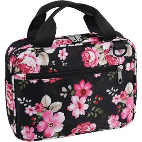Bible Covers for Women Girls Bible Case Large Size with Pockets Strap Zipper Lds Bible Book Carrying Case for Mother Ladies Inspiring Christmas Gifts Bible Journal Protective Carrier Church Floral