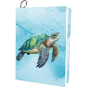 CRASPIRE Sea Turtles Stretchable Book Cover Tortoise Animal Washable Reusable Large Nylon Book Protector 9.4x15.7 Inch Elastic Notebook Wraps Suitable for Most Hardcover Books Office