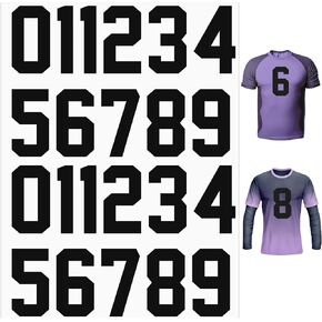 22 PCS الحديد على الأرقام من 0 إلى 9 T Shirt Heat Press Patches Soft For Team Modive Sports Sports Football Basketball Clobball Clobal Socks Jeans DIY