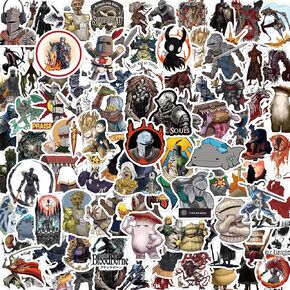 100 pcs ملصقات داكنة ملصقات لطيفة ملصقات فينيل مقاومة للماء لزجاجات المياه ، الكمبيوتر المحمول ، لوح التزلج ، الغيتار ، المصد ، الأمتعة للجماهير المراهقين البالغين