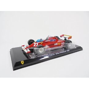 - Formula 1 متوافق مع Ferrari 126 CK Gilles Villeneuve 1981-1/24 Diecast Model Car - GF015