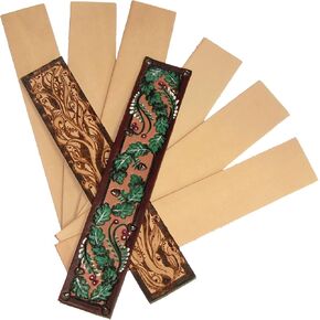 Zelikovitz Leather Bookmark Blanks - Leathercraft Kit (25)