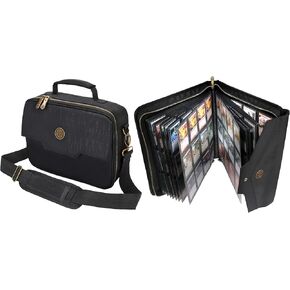 ENHANCE Tabletop MTG Card Travel Bag + Trading Card Binder Album - Bundle