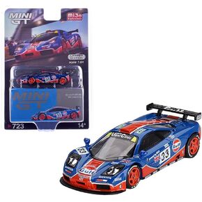 Diecast Collectibles Model Car متوافق مع Mini GT 1:64 McLaren F1 GTR #33 1996 LE MANS 24HR Gulf Blue Limited Edition MGT00723