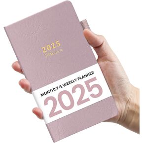 2025 Pocket Planner ، يمتد المخطط الأسبوعي والشهري من يناير 2025 إلى ديسمبر 2025 ، Hardcover 2025 Calendar Planner Book مع علامات تبويب ، جيب داخلي ، مثالي لمستلزمات Office Home Schools ، الحجم المصغر A6 Pocket (3.8 "× 6.6")