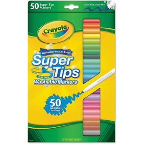 Crayola 50CT Super Tips Super Markers 50 Color Tailary