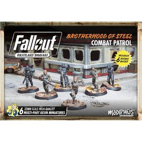 Modiphius Entertainment Ltd Fallout Wasteland Warfare: Brotherhood of Steel - Combat Patrol - 6 Miniature ، Figure ، 32 MMM ، RPG