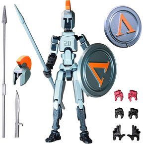 SPARTAN T20 ACTION Figure ｜ الحجم الكبير T13 ｜ الانتهاء من التجميع ｜ 3D طباعة دمية 13 للبنين ｜ محظوظ 13 هدية لهواة الجمع ｜ 20 سم/8.1 بوصة تيتان 13 لزخارف سطح المكتب