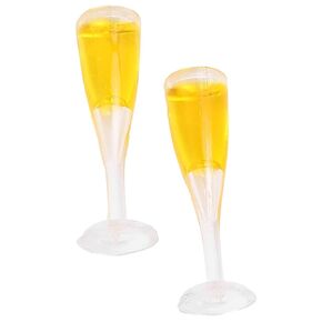 نظارات الشمبانيا ، Dollhouse Dollhouse Miniature Glass Glass LifeLike للنباتات المحفوظة بوعاء لتزيين البيئات المصغرة للحدائق المصغرة (زوج من نظارات الشمبانيا)