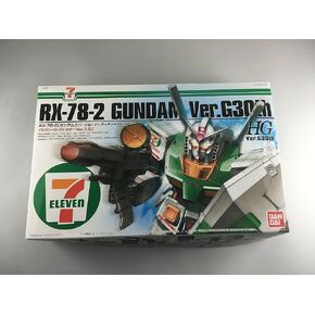 Bandai 7-11 حصري HG 1/144 RX-78-2 Gundam G30TH 7-11 نسخة ملونة (استيراد اليابان)