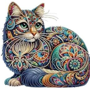 Zhudengxjl Animal 5d Painting leafts للبالغين ، مجموعات فن الماس الماس للمبتدئين ، مجموعات الطلاء الفنية الماسي الكاملة للهدية ديكور الجدار المنزلي 12x12 بوصة