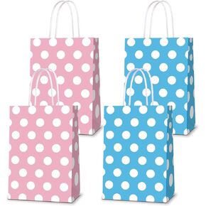 أكياس الحفلات Keringo 16 PCS لـ Mouse Party Favors حقائب لماوس استحمام الطفل حقائب هدية معالجة ورقة وجودي وجبة خفيفة للأطفال