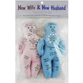 New Wife and New Husband Voodoo Doll - A Gag Gift for Brides