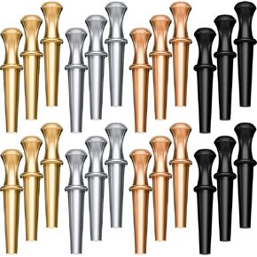 48 Pcs Metal Cribbage Pegs Cribbage Board Pegs Metal Nails Fit 1/8 Holes Toy Game Accessories with Drawstring Storage Pouch for Cribbage Traditional Board Game, 4 Colors