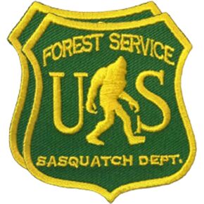 Sasquatch Patch - USFS Department of Sasquatch Geocaching Patch for Bigfoot Expeditions - Iron On Patches Outdoors with High-End Embroidery – Applique Bigfoot Patch - 2pcs