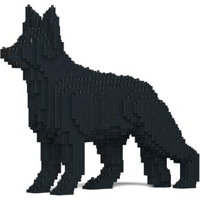 JEKCA German Shepherd 01S-M01 | Plastic Building Blocks | Age 14+
