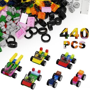 440 axle Sets, Automotive Parts Chassis Parts tire Blocks, Compatible with Classic Brick Toys