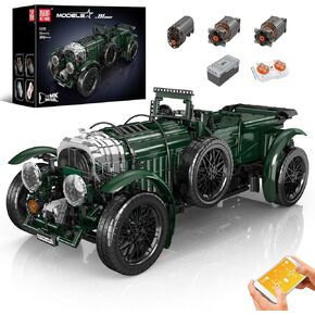 Mold King 13191 Classic Cars Building Build Sets ، Moc Scale Model Kit مع بطارية المحرك وطراز سيارة عتيق ، مجموعة قابلة للتحصيل للبالغين ، لعبة الهدايا للأطفال من العمر 8+ (3918+)