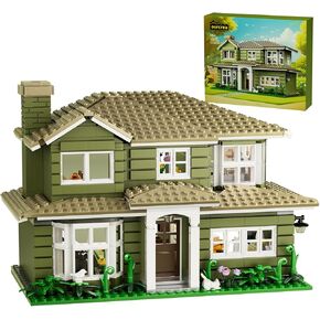 Modern House Building Set, Warm Family Comedy TV Sitcoms The Dunphy's House Building Set Compatible with Lego Gifts for Fans and Adults and Girls Aged 14+ (1176 PCS)