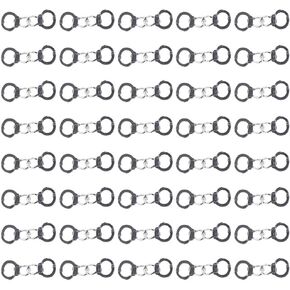 40Pcs Vintage Silver Handcuff Shape Pendant, Handcuff Design Connector for DIY Crafts, Bracelets, Jewerly Making, Necklaces, Jewelry Accessories