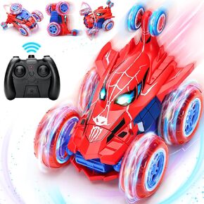 Remote Control Car Toy for Kids,Double Sided RC Stunt Car for Boys 4-7,360°Rotating 4WD Off-Road RC Cars Toys for 3 4 5 6 7 8 9 10 11 12 Years Old Bosy Girls Birthday