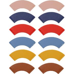 WEALRIT 12 PCS مرجعية جلدية للنساء لعلامات الكتب على شكل قلب لطيف الملحقات كتاب كتاب لعشاق القراءة (COLOR 2)