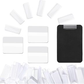 100 Pieces Plastic Earrings Card Adapter Self-Adhesive Jewelry Display Adapter for Women Girls Earrings Necklace Accessories Card Display