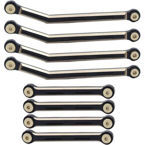 Palumma لمجموعة روابط الهيكل المحوري ، قضيب ارتباط التوجيه النحاسي لمجموعة محورية 1/24 AX24 XC-1 RC Parts (أسود)