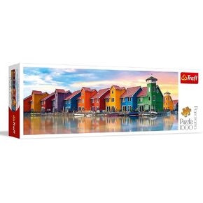Trefl Panorama Groningen ، هولندا 1000 قطعة الألغاز بانشاو أحمر 38 "x13" ، لغز DIY ، المرح الإبداعي ، اللغز الكلاسيكي للبالغين والأطفال من 12 عامًا