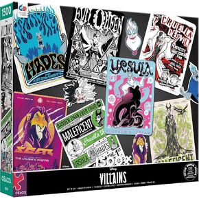 Ceaco - Disney - Villains - Evergreen - 1500 قطعة Jigsaw Puzzle