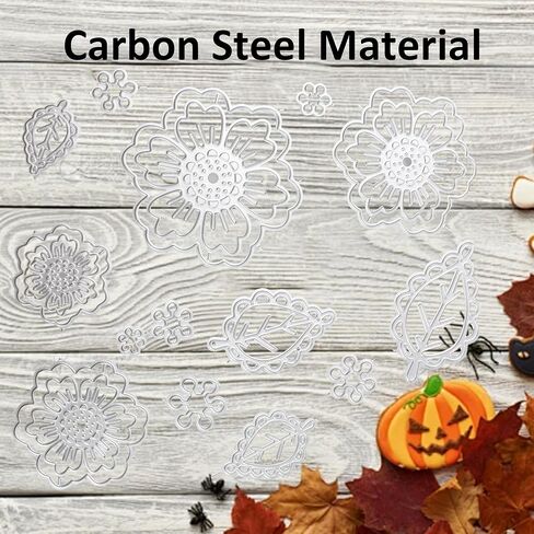 pson 14 Styles Flower & Leaves Cutting Dies Set for Card Making, Carbon Steel Embossing Template for Scrapbooking, Paper Crafts, DIY Photo Decorative in Saudi Arabia