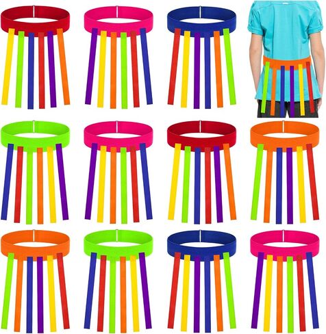 5 Pcs Catch Tail Game Belt, Outdoor Field Day Games, Catching Picnic Games for Adults Kids Family Activities in Kuwait