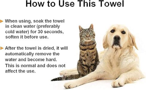 Gabefish Super Astorbbent Shammy Dog Twes Quick Dry Eco-Friendly Loft Multifunctional Pets Packs Carge 2pc in Kuwait