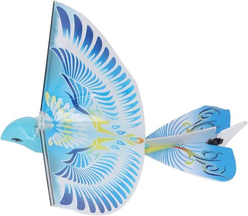 Flying RC Bird Toy 2.4GHz USB Charging LED Bionic Flapping Bird for Indoor Outdoor (Blue) in Kuwait