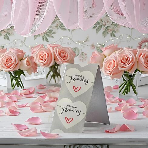 A Sweet Thank You Stickers for Favors, Spanish Gracias Stickers, Thank You Stickers 2 inch in Kuwait