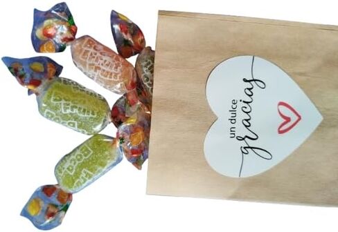 A Sweet Thank You Stickers for Favors, Spanish Gracias Stickers, Thank You Stickers 2 inch in Kuwait