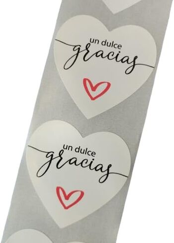A Sweet Thank You Stickers for Favors, Spanish Gracias Stickers, Thank You Stickers 2 inch in Kuwait