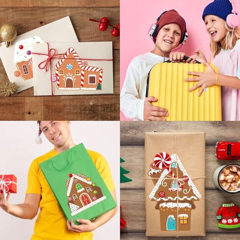 Make Your Own Gingerbread House Stickers - 27 PCS Christmas Crafts for Kids in Kuwait