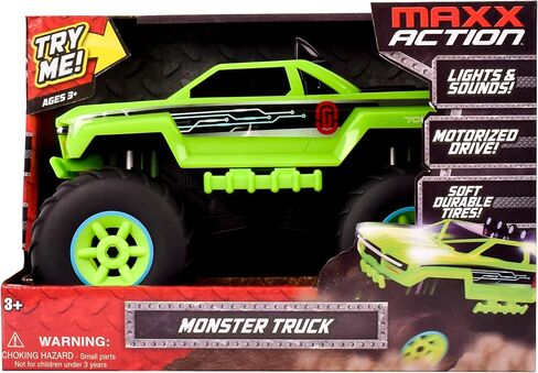 Sunny Days Entertainment Monster Truck – Lights & Sounds Motorized Orange Vehicle in Saudi Arabia