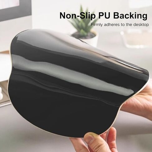 Ergonomic Mouse Pad with Wrist Rest，Gaming Mouse mat with Non-Slip PU Base，23mm High Wrist Support，Relieve Pain, Enhance Precision,Mouse Pads for Comfortable Gaming and Office Use in Kuwait