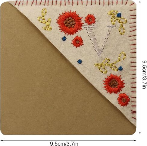 Penta Angel Perfroeded Corner Book Page Page Love Triangle Letter Personalized Handmade Cute Flower Book Page Marks Clip for Women Girls Responst Lover (O) in Saudi Arabia