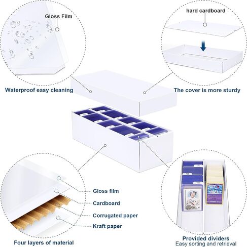 2 Row Trading Card Storage Box, 2 Pack in Saudi Arabia