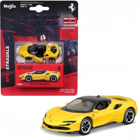 1:64 Scale Speed Icons Collection Race Diecast Metal Model Car (Ferrari Monza SP1 Red) in Saudi Arabia