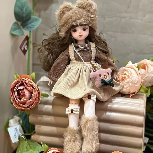 1/6 BJD Ball Jointed Blythe Smart Doll With Clothes - Anime Kawaii Myou Doll (Zongcha) in Saudi Arabia